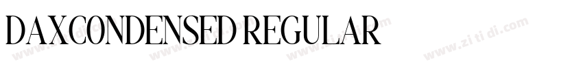 DAXCONDENSED REGULAR字体转换
